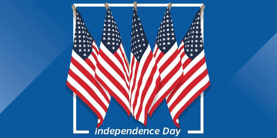 American flags