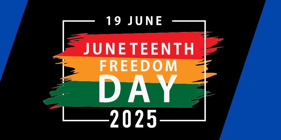 June 19th. Juneteenth Freedom Day 2025
