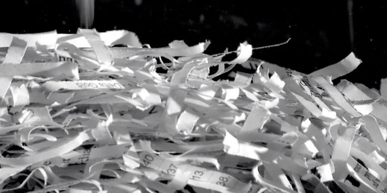 image of shredded paper