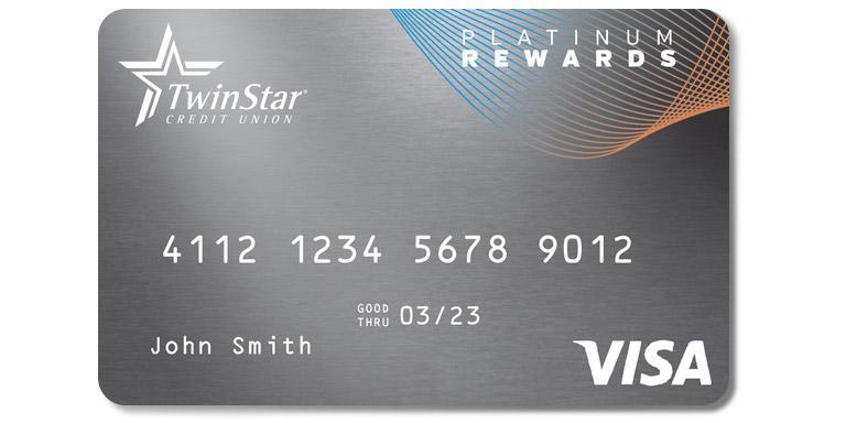 Visa Platinum Rewards credit card.