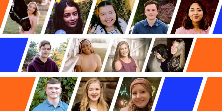Photos of the 2021 High School Scholarship recipients.