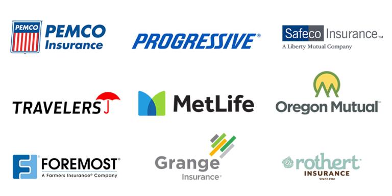 collection of logos for our insurance providers