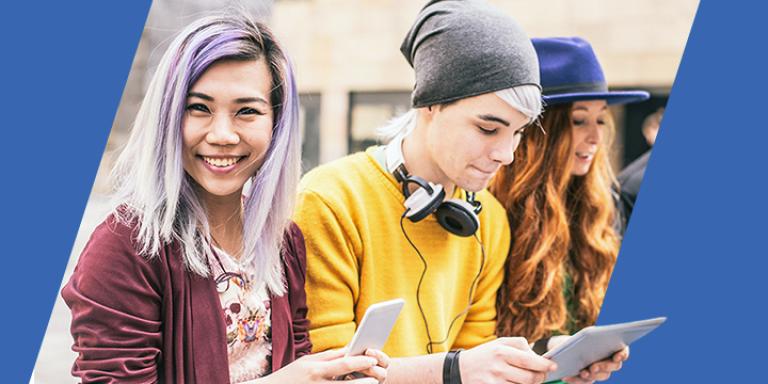 Group of teens hanging out