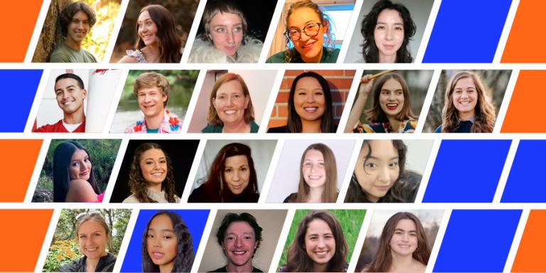 Photo montage of 2024 higher education scholarship recipients.