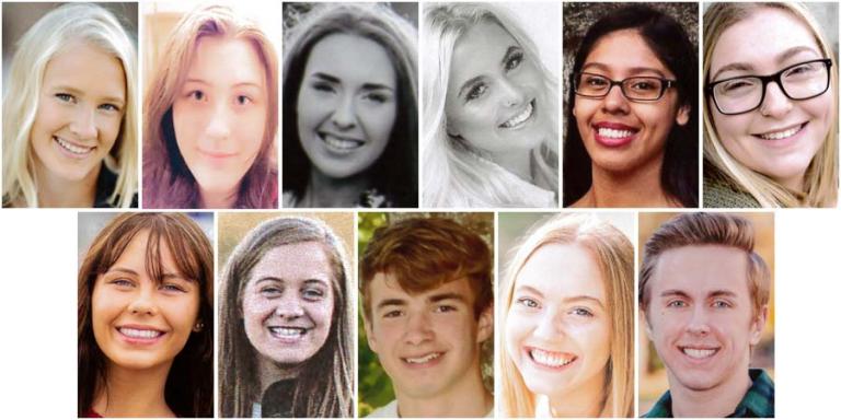 2016 High School Scholarship recipients (pictured left to right)